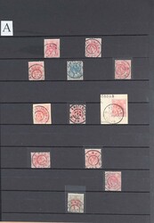 GROOTRONDSTEMPELS OP EMISSIE BONTKRAAG, collectie met alleen ...