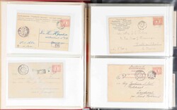NEDERLAND STEMPELS, leuke verzameling van kleinrond- en ...