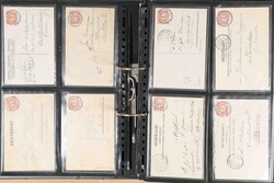 NEDERLAND GROOTRONDSTEMPELS, 182 kaarten met veelal 100% afdrukken op ...
