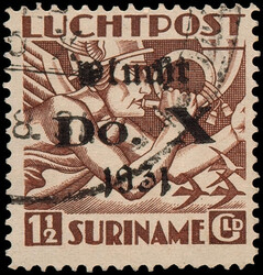 LP8/LP14, 10ct t/m 1½gld opdruk DO.X, gebruikt, pracht ex., cert. ...