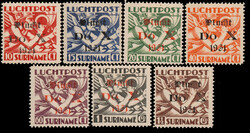 LP8f/LP14f, 10ct t/m 1½gld opdruk DO.X, opdrukafwijking 'zonder punt ...
