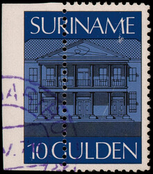 ONAFHANKELIJK, Zbl. 11A, 10gld zwart en blauw, linkerzijde ongetand ...