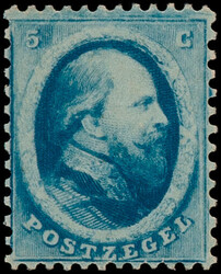 4AIb, 5ct blauw plaat I Utrechtse druk, postfris met volledige ...