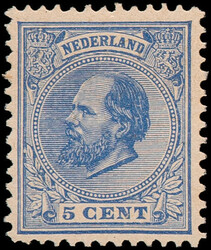 19H, 5ct blauw Kt.12½12 gr.g., postfris met volledige originele gom, ...