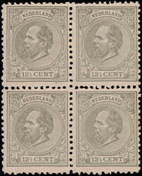 22J/22H, 12½ct grijs gecombineerde tanding Kt.11½:12 en 12½:12 gr ...