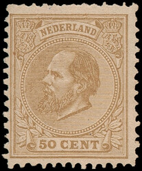 27H, 50ct geelbruin Kt.12½:12 gr.g., postfris met volledige ...