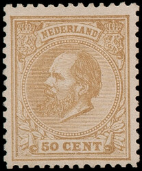 27H, 50ct geelbruin Kt.12½:12 gr.g., ongebruikt met volledige ...