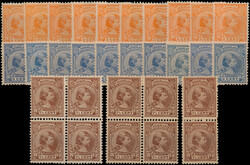 34/36 (10x), 3ct t/m 7½ct, 10 stuks postfris in verschillende ...