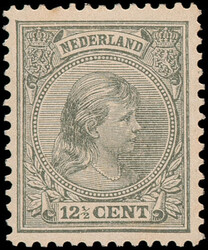 38a, 12½ct dofgroenachtig grijs, postfris, bijna pracht ex., ...