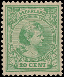40d, 20ct lichtgroen, postfris, luxe ex., cert. NKD (NVPH €675)