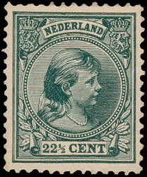 41d, 22½ct zwartgroen, postfris, pracht ex. (NVPH €275)