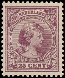 42d, 25ct lila, postfris, luxe ex., cert. NKD (NVPH €825)