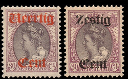 102/103, Hulpuitgifte 1919, postfris, pracht ex. (NVPH €300)