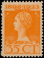 127Ay, 35ct bruingeel Lt.11, y=zegel hoog en smal(zie NVPH catalogus) ...