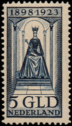 130131, 2½gld zwartbruin en 5gld donkerblauw, postfris, pracht ex., ...