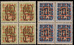 132C/133C, Opruimingsuitgifte 1923 Kt.12½, in postfrisse blokken van ...
