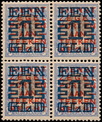 132C/133C, Opruimingsuitgifte 1923 Kt.12½, in postfrisse blokken van ...