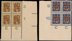 132C/133C, Opruimingsuitgifte 1923 Kt.12½, in postfrisse blokken van ...