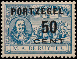 P31/P43, ½ct t/m 1gld de Ruyterport, complete postfrisse serie, ...