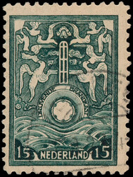 BK1/BK7, 15ct t/m 7½gld Allegorische voorstellingen, gebruikt met ...