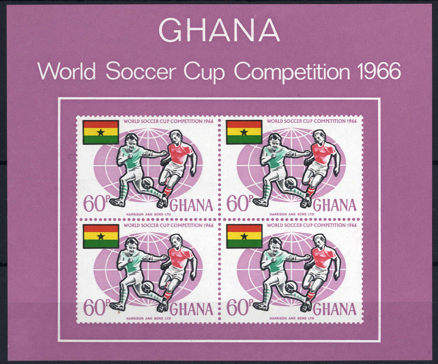 1966, set of 5 and one sheet, Mi. 269-273 A + Bl 22 / 53,- SG ...