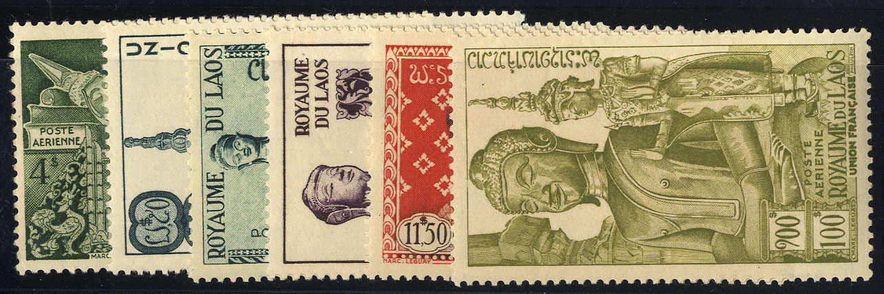 1953, set of 6, Mi. 34-39 / 45,-