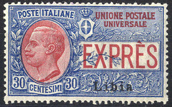 1915, 25c.+ 30 c., 2 valori, Sass. 1-2 / 120,- Unif. E1-2