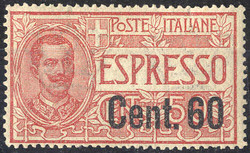 1922, Espresso 60 c. su 50 c., Sass. E6 / 175,- Mi. 148