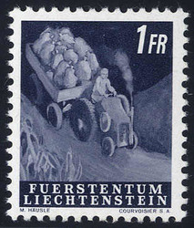 1951, Freimarken, 12 Werte (Mi. 289-300 / Unif. 251-62 / 175 ...