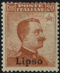 1917, Lipso, senza filigrana (S, 9 / 140,-)