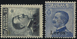 1912, Lero, 7 val. (U. + S. 1-7 / 260)