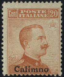1917, Calino, senza filigrana (S. 9 / 140,-)