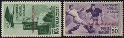 1934, Calcio, 9 val. (U. + S. 75-A34 / 1040,-)