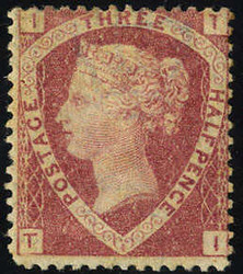 1870, 1½ P. karminrot, kurzer Eckzahn links unten (U. 50 - SG 51 / ...