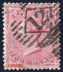 1857, 4 P., WZ 4Z (U. 18 - SG 66 / 120,-)