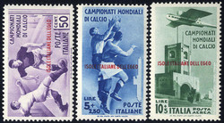1934, Calcio, 9 val. (S. 75-A37 / 920,-)