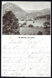 1897, "St. Martin bei Lofer", Vorläufer - Karte vom 30.8.1897 nach ...