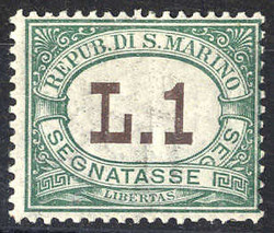1924, i primi 6 valori della serie, Sass. S 10-15