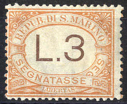 1925, 3 l. arancio, Sass. S 25 / 160,-