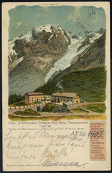 1902, "FRANZENSHÖHE", Einkreisstempel auf Tiroler Künstler ...
