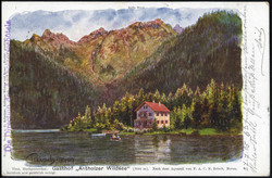 1905, "Antholz zu Mitterthal", Zweikreisstempel auf "Antholzer ...