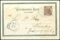 1898, "SCHÖNNA" Schraffenstempel auf "Gruss aus Schönna" Karte vom ...