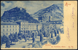 1902, "Riva", auf Ansichtskarte "Arco Kurhaus" vom 2.4.02 nach ...