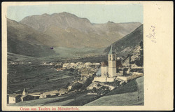 1903, "TAUFERS im MÜNSTERTHAL" Einringstempel auf "Gruss aus ...