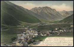 1906, "MALS" Stempel auf "Taufers und das Münstertal" Karte vom 22.7 ...