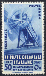 1933, Decennale, posta aerea, 8 val., rigommati (S. A22-29 / 180,-)