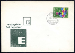 1960, Ersttagsbrief Europa, Mi. 398IAutomatically generated ...