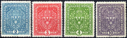 1917, Wappen, 4 Werte (Mi. 204-07 / 270,-)