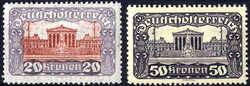 1919/21, Parlament, LZ 12½, 9 Werte (ANK 284/92)Automatically ...