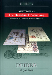 Sinek Hans, Sammlung Österreich und Lombardei - Venetien, Deider ...